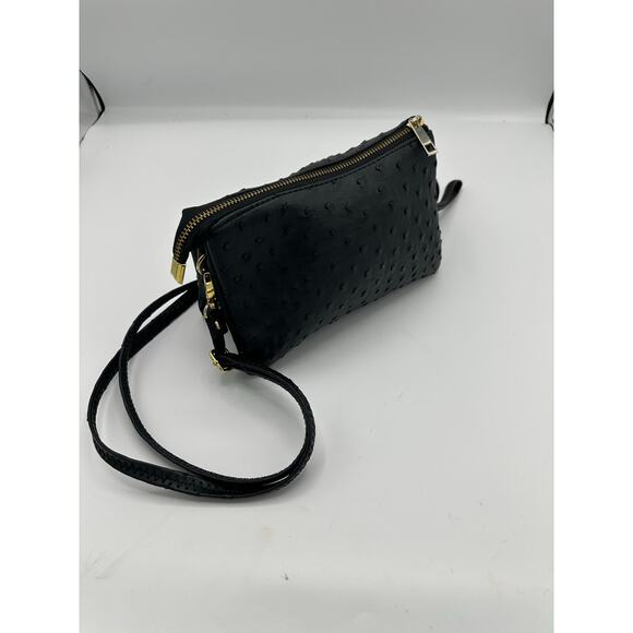 Leather crossbody/hip/shoulder bag in black - Picture 8 of 8